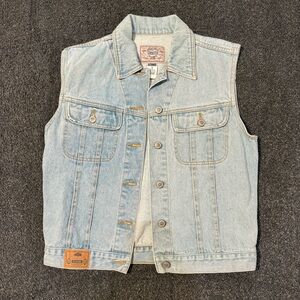 Vintage Gitano Light Blue Denim Vest Women’s S